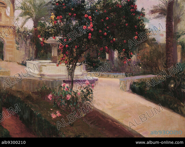 Joaquin Sorolla Joaqu N Sorolla Garden Of The Alcazar Of Seville