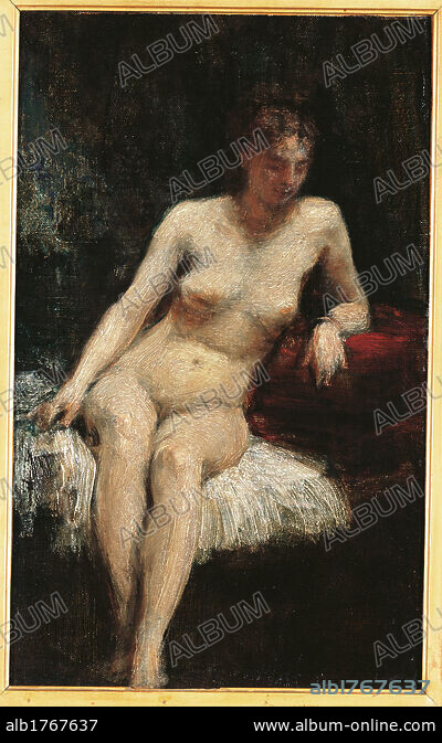 Study Of A Female Nude By Henri Fantin Latour Th Century Oil