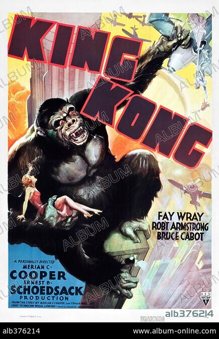 Poster Of KING KONG 1933 Directed By ERNEST B SCHOEDSACK And MERIAN