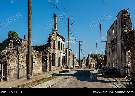 Oradour Sur Glane The Village Ruins Destroyed During World War Ii June