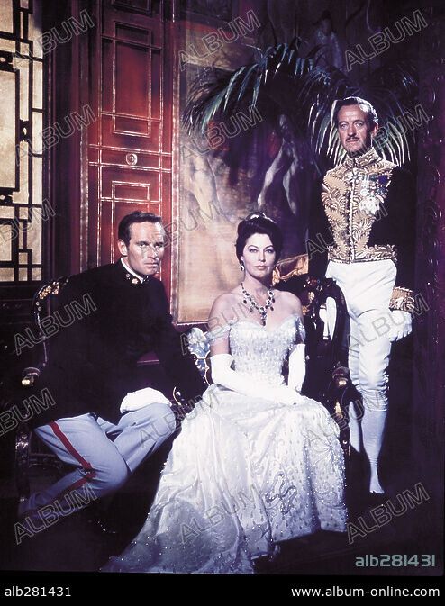 AVA GARDNER CHARLTON HESTON And DAVID NIVEN In 55 DAYS AT PEKING 1963