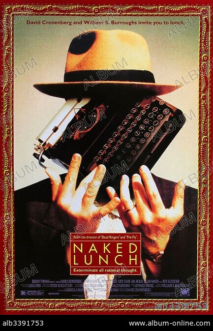 Poster Of NAKED LUNCH 1991 Directed By DAVID CRONENBERG Copyright