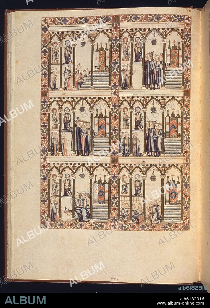 Alfonso X Of Castile The Wise Ms B R Cantiga Sta Maria N F V