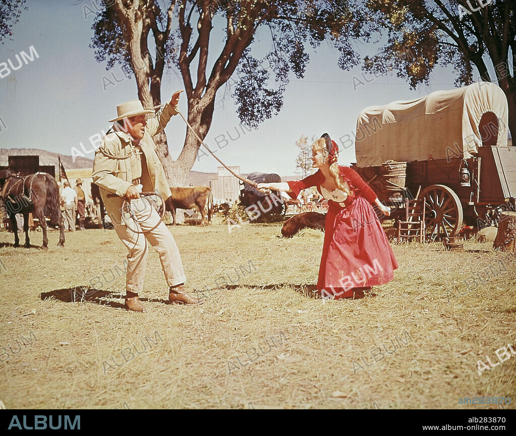 DEBBIE REYNOLDS And ROBERT PRESTON In HOW THE WEST WAS WON 1962