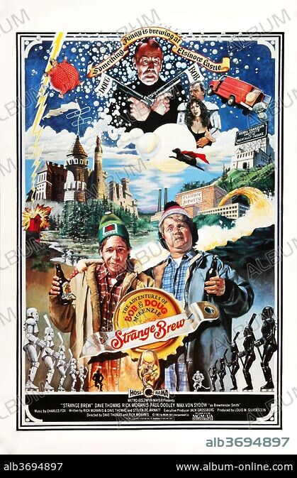 Poster of ADVENTURES OF BOB & DOUG MCKENZIE: STRANGE BREW, 1983 ...