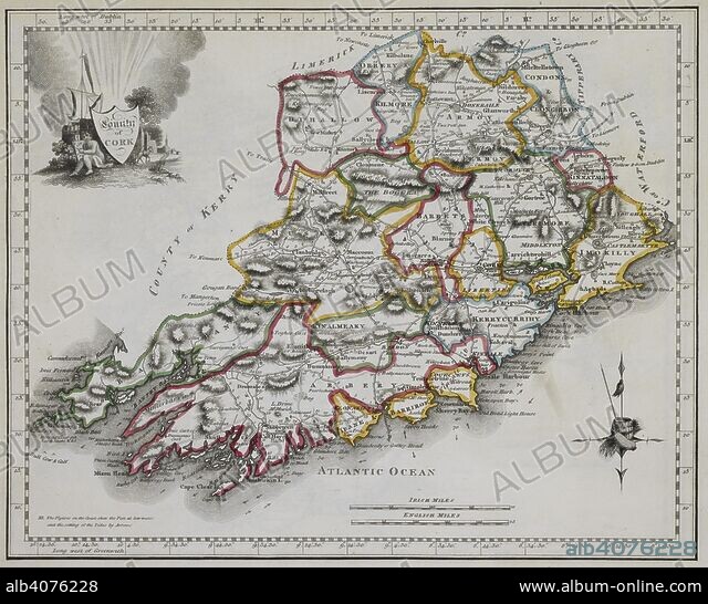 Map of County Cork. New and correct Irish Atlas, being a complete set ...