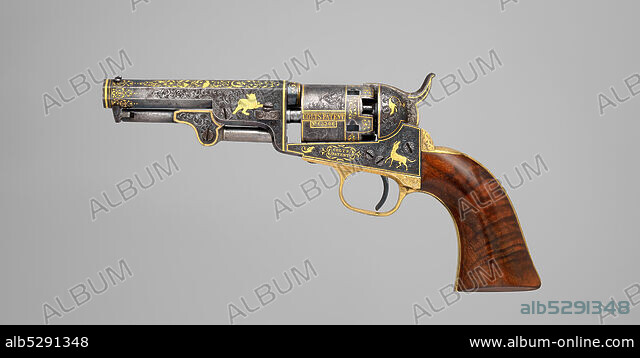 SAMUEL COLT. Gold-inlaid Colt Model 1849 Pocket Revolver (serial no ...