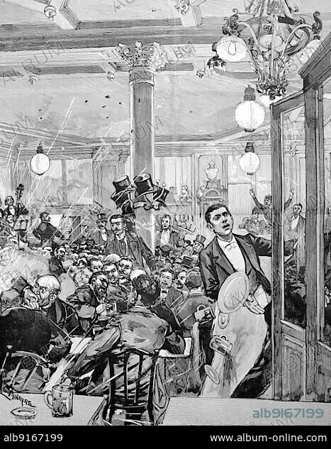 The Assassination At Cafe Terminus, A Popular Café In The Late 19th ...