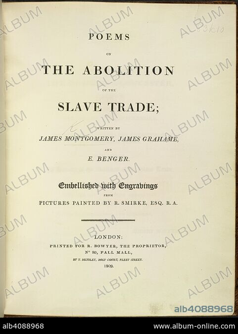 Title page. Poems on the Abolition of the Slave Trade; written by James ...