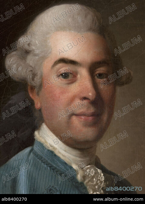 ALEXANDER ROSLIN. Portrait of Charles-Marin de La Haye des Fossés ...