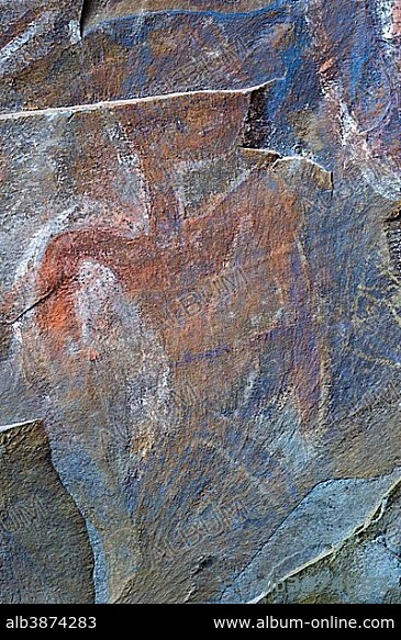 Rock painting in a ceremonial cave
