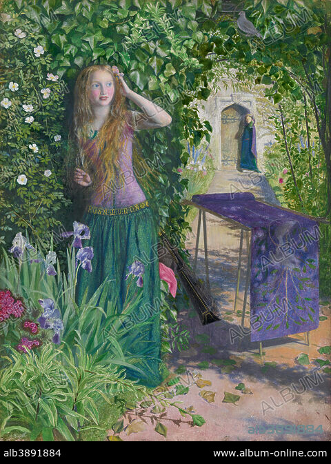 ARTHUR HUGHES. Fair Rosamund. Date/Period: 1854. Painting. Oil on ...