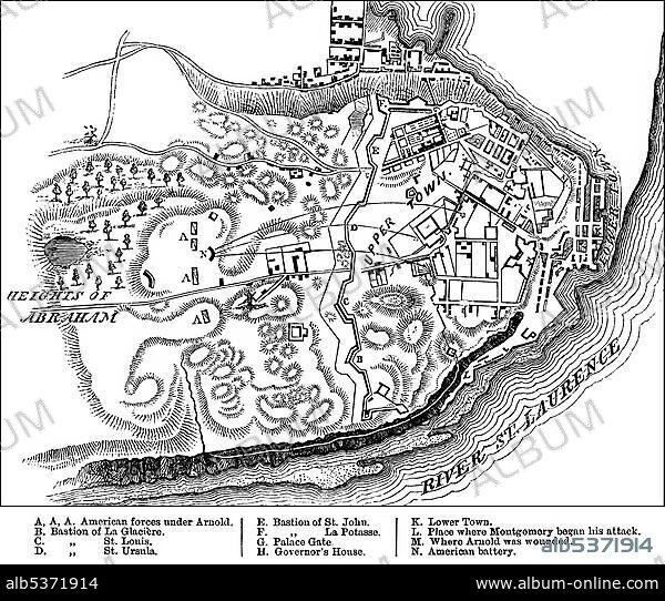 Historical Drawing, Us-american History, 18th Century, Map Of The 