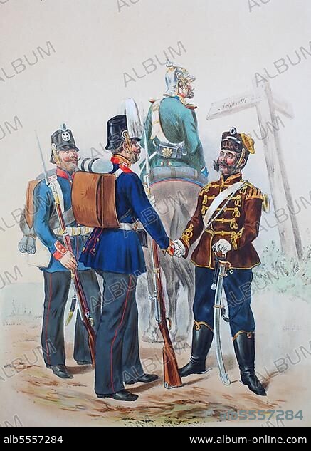 Prussian Army, Prussian Guard, Landwehr, common soldier of the ...