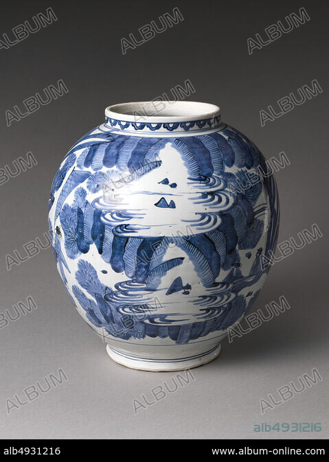 Vase with Figures in Landscape, Japan, Edo period (16151868 