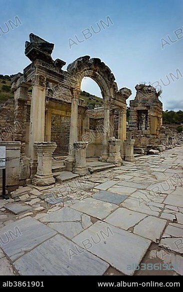 Temple of Hadrian, ancient city of Ephesus, Efes, Izmir province, Turkey, Asia.