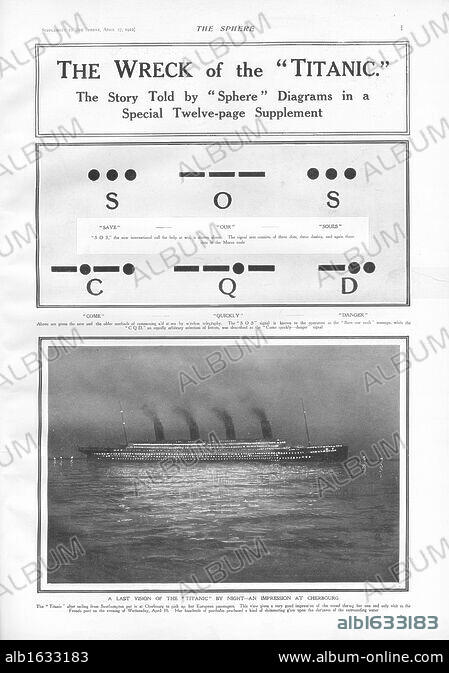 Titanic Story - The Sphere. RMS Titanic Sinks - Morse Code Signals ...