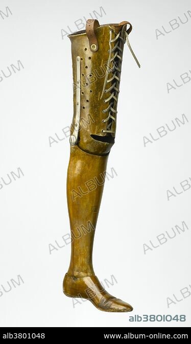 Artificial left leg, London, England, 1861-1920