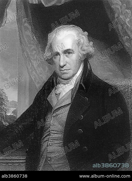 James Watt FRS, FRSE, 1736, 1819, Scottish mechanical engineer and inventor of steam engine.