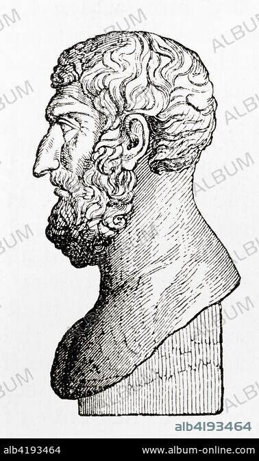 Epicurus, 341-270 BC. Ancient Greek philosopher, founder of the school ...