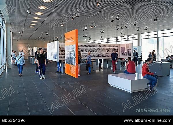 Redesigned interior, Topography of Terror exhibition, on the site of the former SS headquarters, Berlin, Germany, Europe.