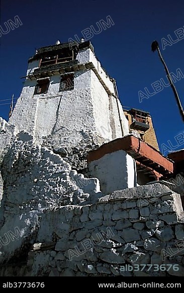 Deskit Monastery or Diskit Gompa, Hunder, Nubra Valley, Ladakh, Indian ...