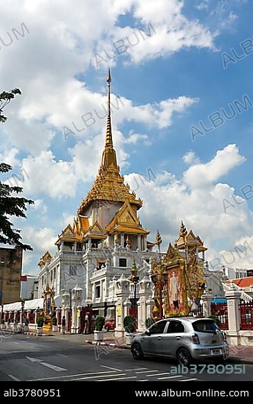 Wat Traimit, Phra Maha Mondop, temple, Golden Buddha, Phra Maha Suwan Patimakon Phuttha, Trimitr, Bangkok, Thailand, Asia.