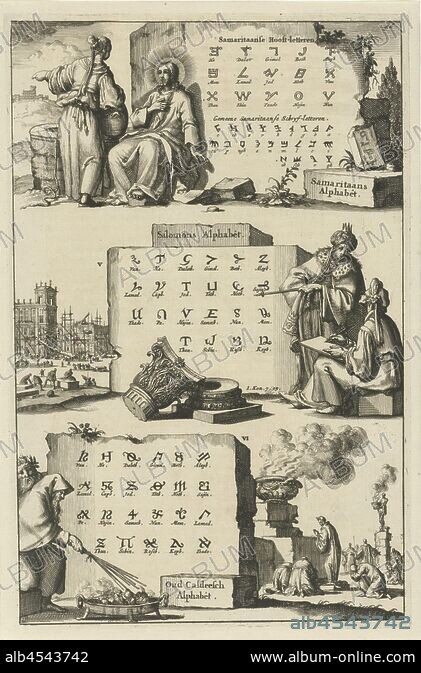 Samaritan, Solomon and Ancient Chaldean alphabet Samaritan Alphabêt ...