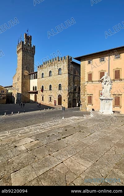 Arezzo Tuscany Italy. Palazzo dei Priori Communal Palace