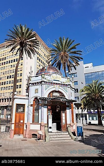 Kiosko Modernista, Art Nouveau kiosk, Parque de San Telmo, Las Palmas, Gran Canaria, Canary Islands, Spain, Europe.