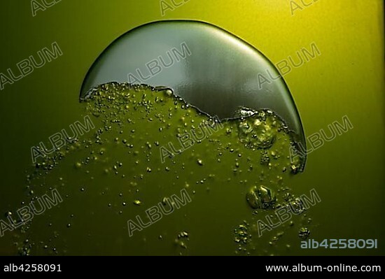 Rising air bubbles, Algenhaus, Algae House, International Building Exhibition, IBA Hamburg, Wilhelmsburg, Hamburg, Hamburg, Germany, Europe.