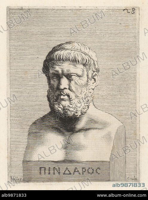 Pindar, c.518-438 BC, ancient Greek lyric poet from Thebes. One of the ...