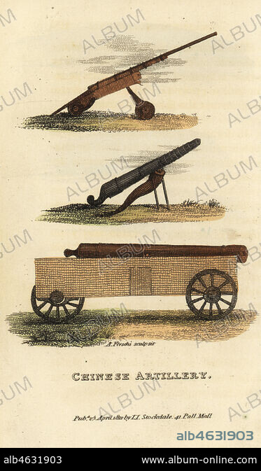 Chinese artillery: cannon with narrow muzzle like a musket, Chinese ...