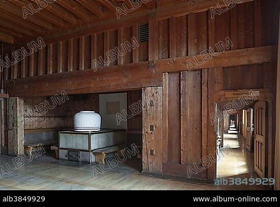 NSDAP Ordensburg Sonthofen, Nazi architecture Heimatschutzstil, Indoors, 1935-45 Adolf Hitler educational centre for future leaders of the National Socialist Party, since 1956 Generaloberst-Beck-Kaserne, Sonthofen, Allgäu, Bavaria, Germany, Europe.