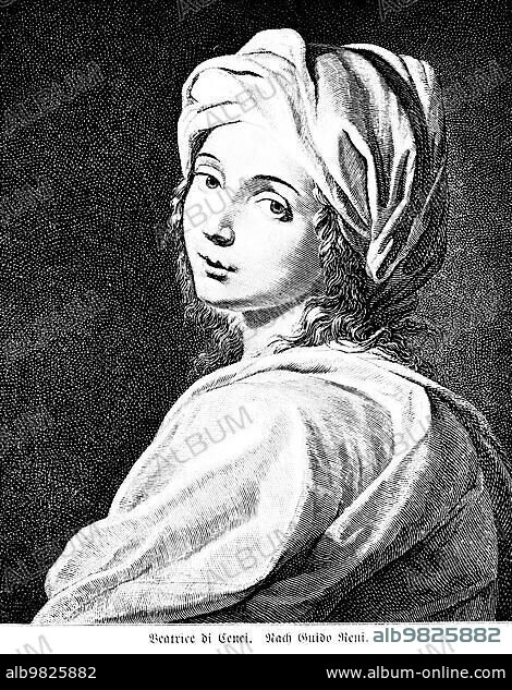 Beatrice di Cenci Italy portrait beauty of her time dreaming