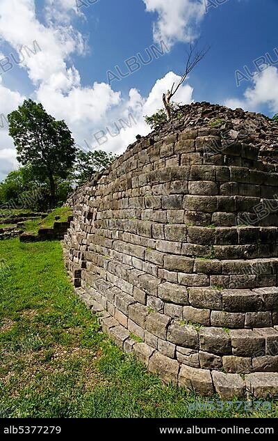 Lubaantun Mayan ruins, buildings without cement, Punta Gorda, Belize, Central America, Caribbean, Central America.