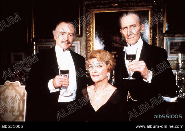 ANNE BAXTER, JOHN MILLS and PETER CUSHING in SHERLOCK HOLMES AND THE ...