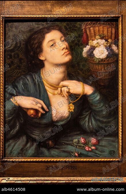 新入荷品Monna Pomona/D.G.Rossetti 超希少、100年前の画集より 人物画