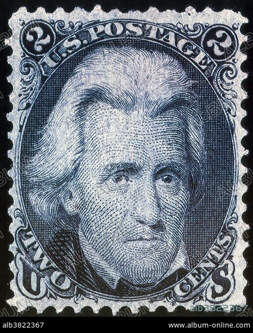 Andrew Jackson U. S. Postage Stamp 1863 Album alb3822367