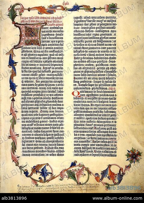 Page of the Gutenberg Bible, 1455 - Album alb3813896