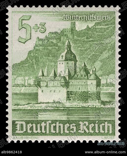 Historic stamp German Reich Winterhilfswerk Pfalzgrafenstein