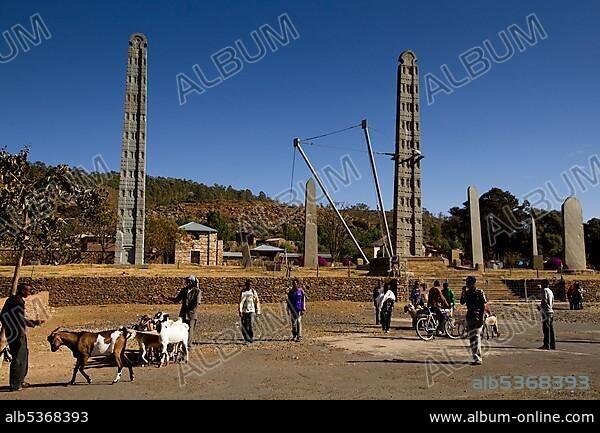 The Main Stelae Field, with King Ezana's Stele and Rome Stele, Aksum ...