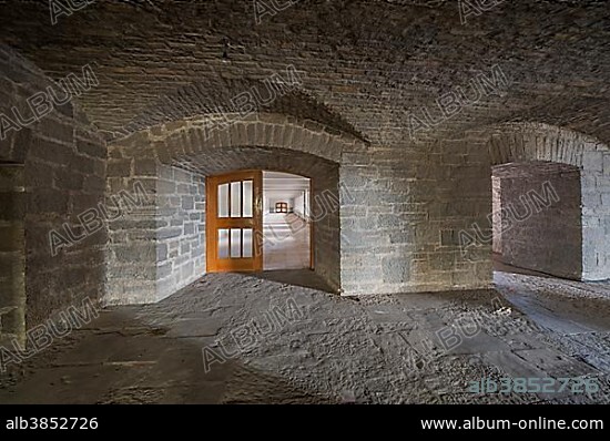 NSDAP Ordensburg Sonthofen, corridors, Nazi architecture Heimatschutzstil, Indoors, 1935-45 Adolf Hitler educational centre for future leaders of the National Socialist Party, since 1956 Generaloberst-Beck-Kaserne, Sonthofen, Allgäu, Bavaria, Germany, Europe.