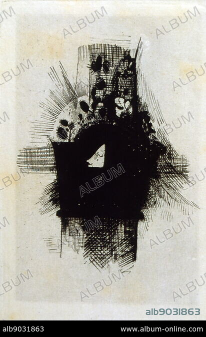 Illustration for 'Les Fleurs du mal' by Baudelaire. 1891. Les