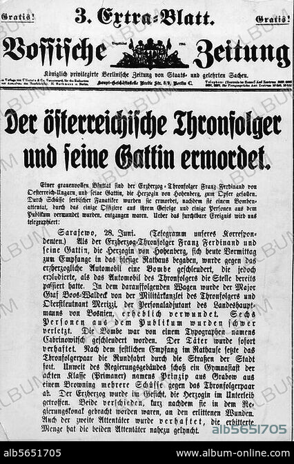 Murder Sarajevo 1914 / Vossische Zeitung - Album alb5651705