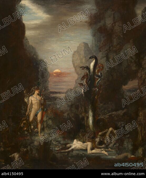 Hercules and the Lernaean Hydra. Gustave Moreau; French, 1826-1898 