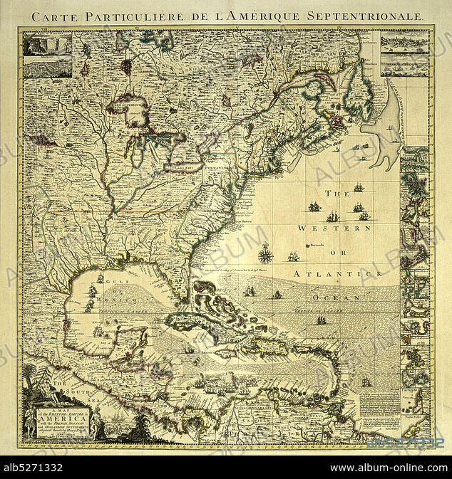 A map of the British Empire in America , cartographic, Maps, 1750