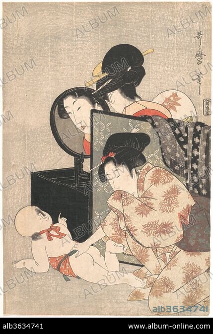 KITAGAWA UTAMARO. Mother and Child - Album alb3634741