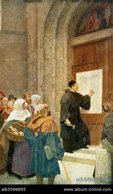 Martin Luther 95 Theses Painting