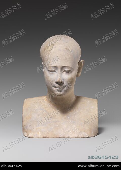 Bust of a priestly figure. Dimensions: H. 19 cm (7 1/2 in); W